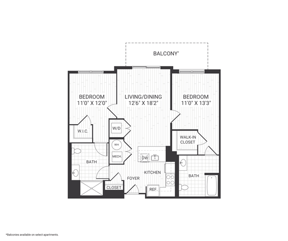 Floor plan layout diagram for Beacon B4H