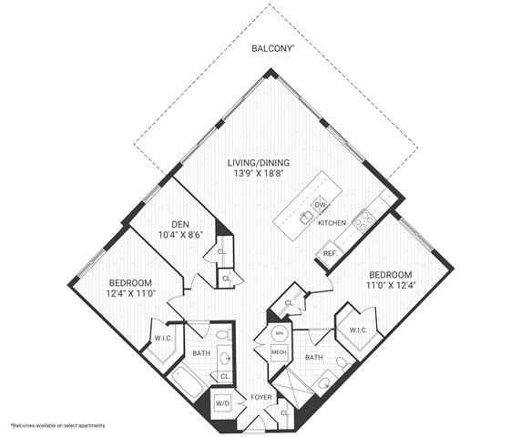 Floor plan layout diagram for Beacon B7