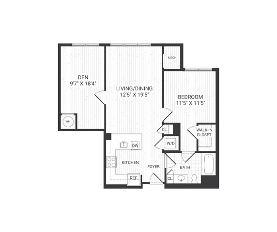 Floor plan layout diagram for A11