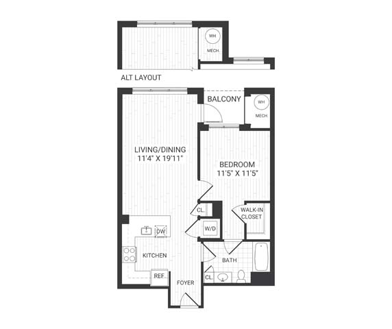 Floor plan layout diagram for A5