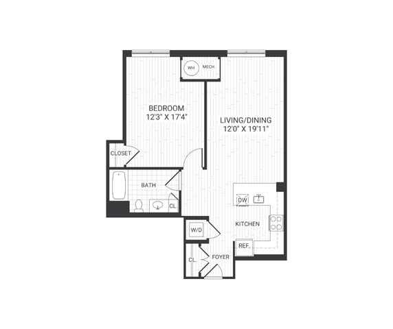 Floor plan layout diagram for A7