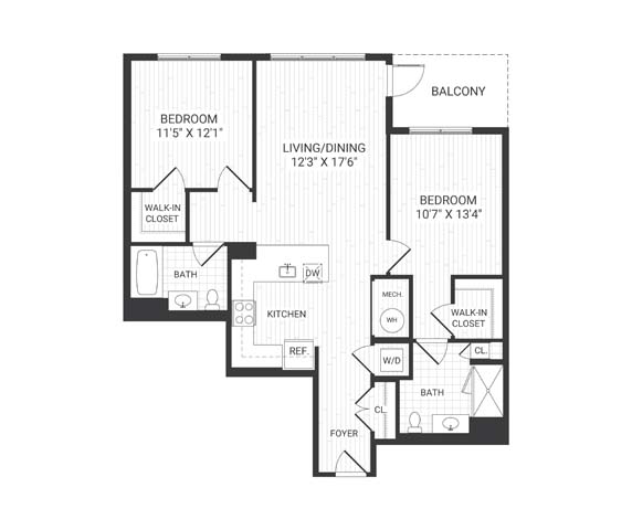 Floor plan layout diagram for B5