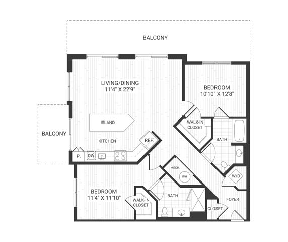 Floor plan layout diagram for B8