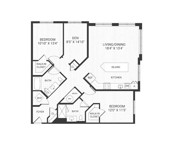 Floor plan layout diagram for B9