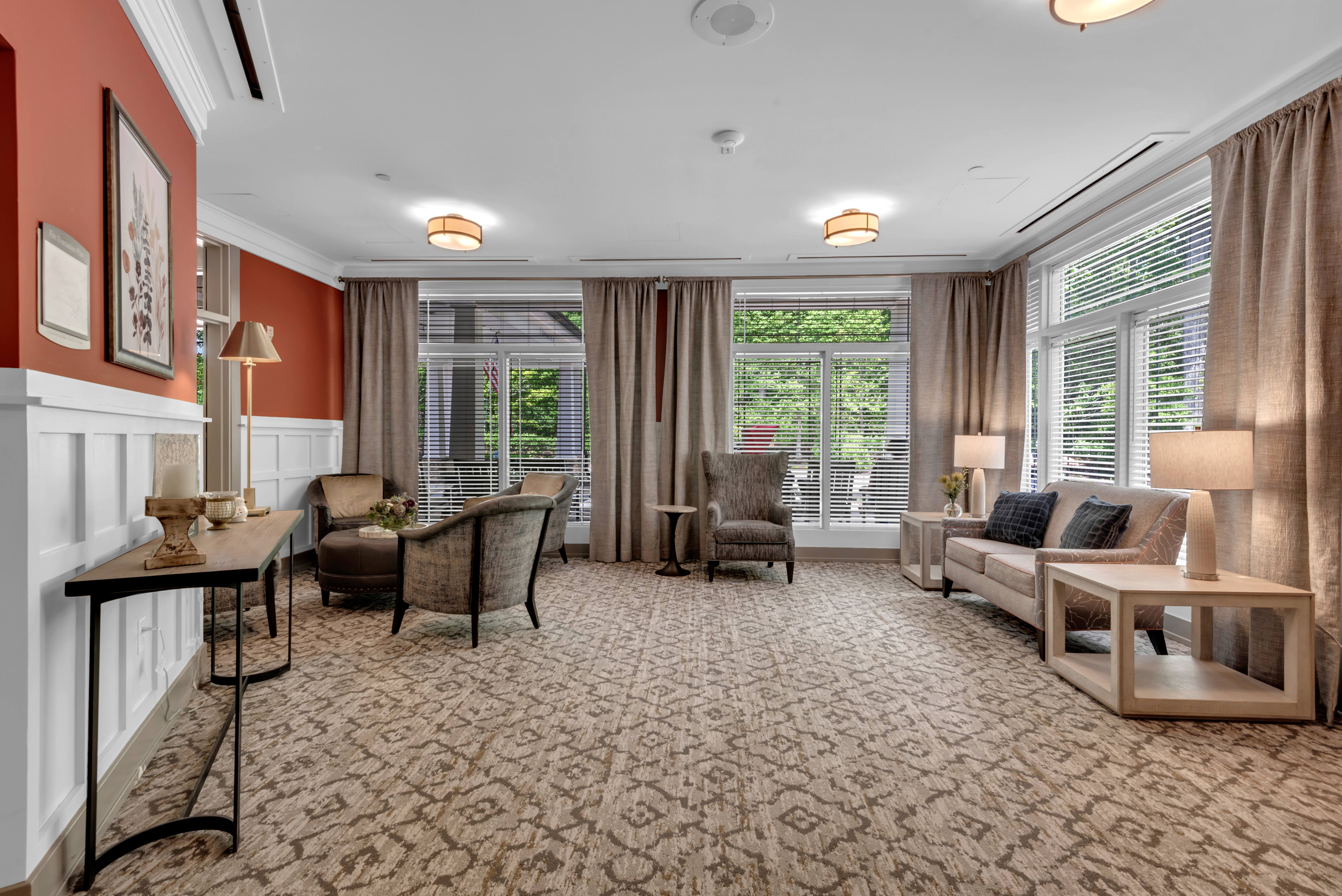 Spacious Living Area at Spring Arbor of Severna Park, Severna Park, MD, 21146