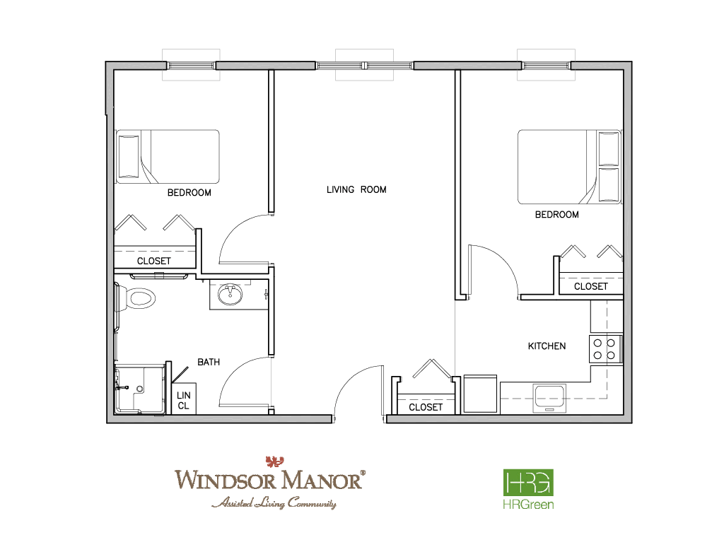 Two Bedroom- Assisted Living at Windsor Manor Vinton