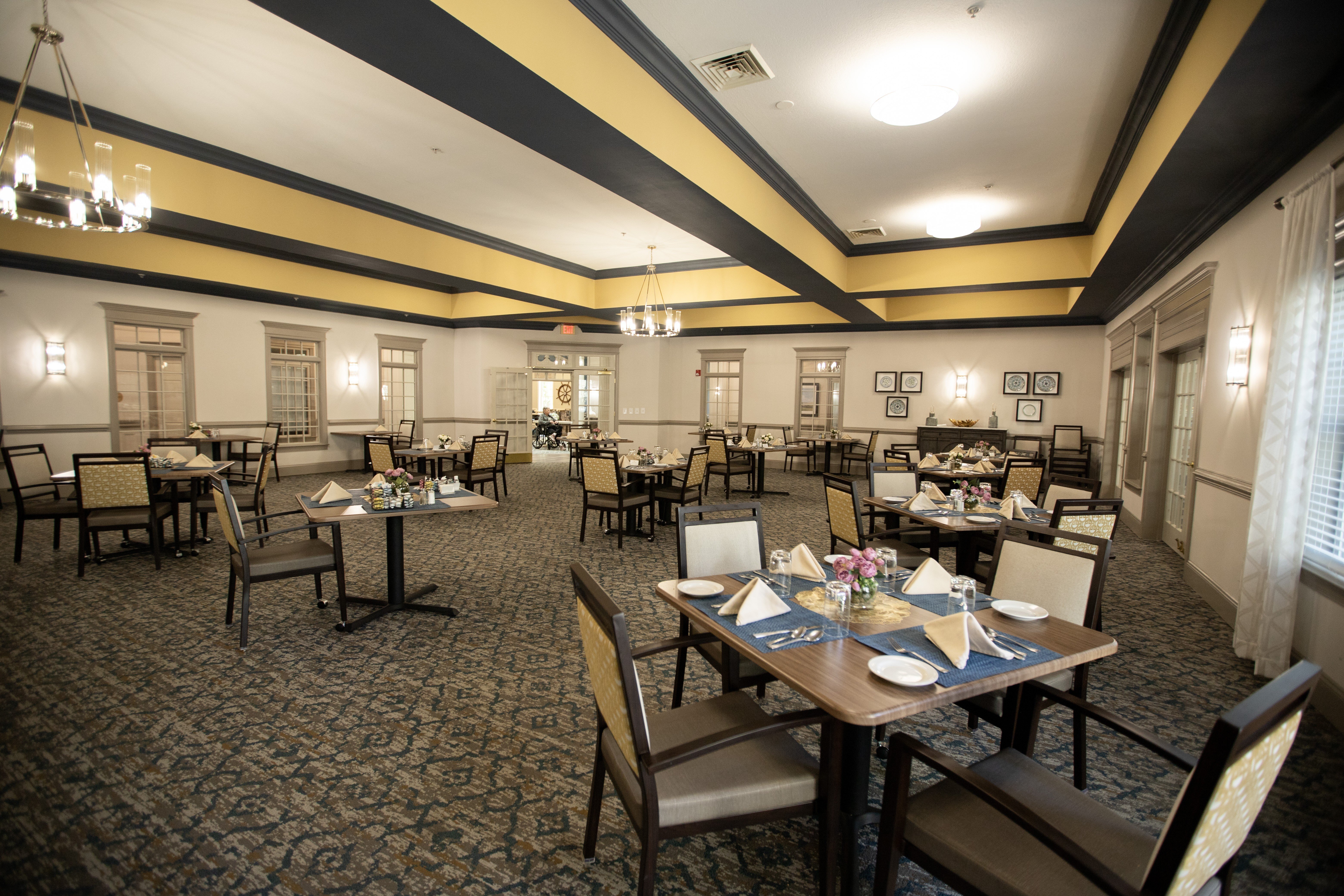 Clubroom Dining Area at Spring Arbor of Williamsburg, Virginia, 23185