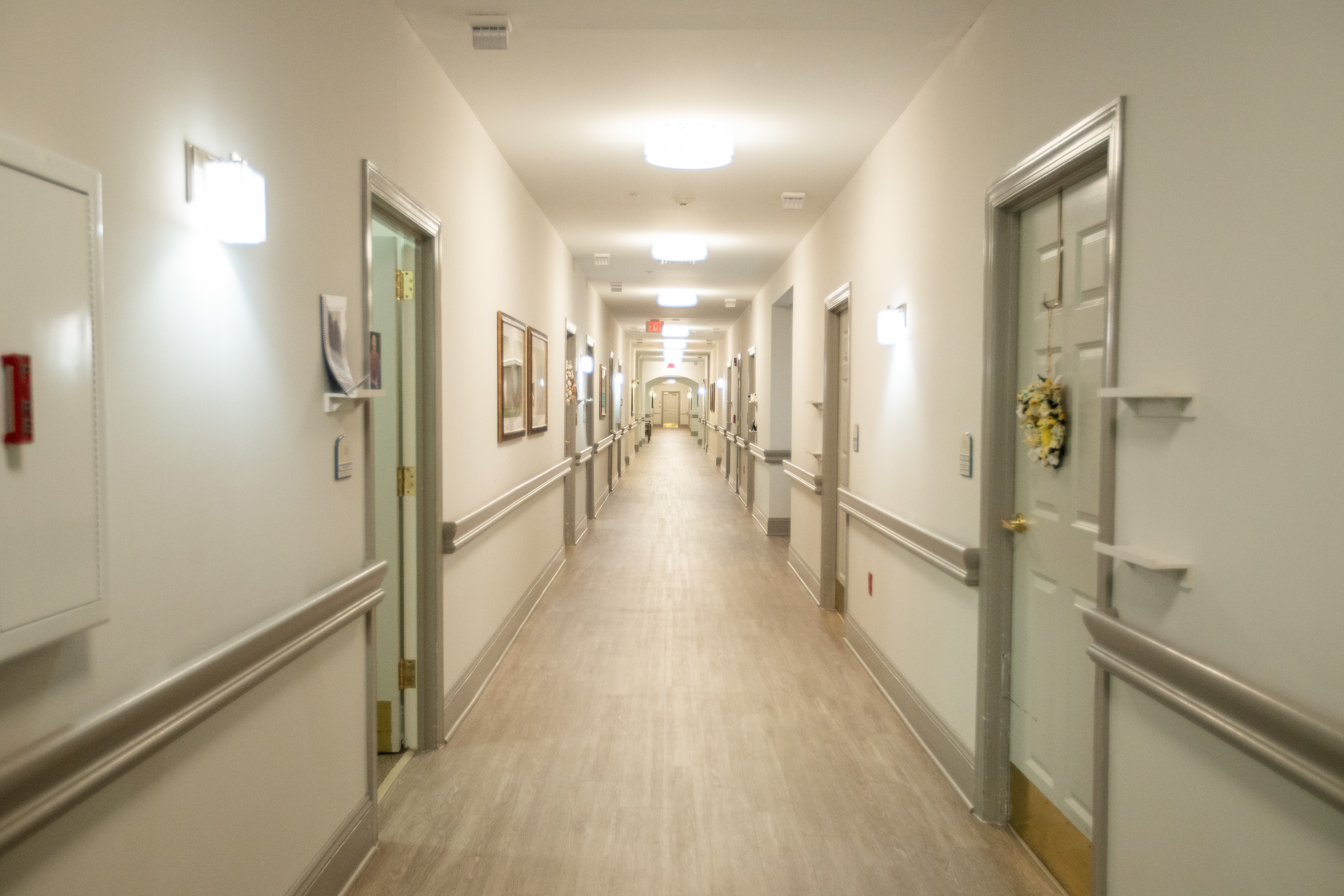 Long Hallway at Spring Arbor of Williamsburg, Virginia, 23185