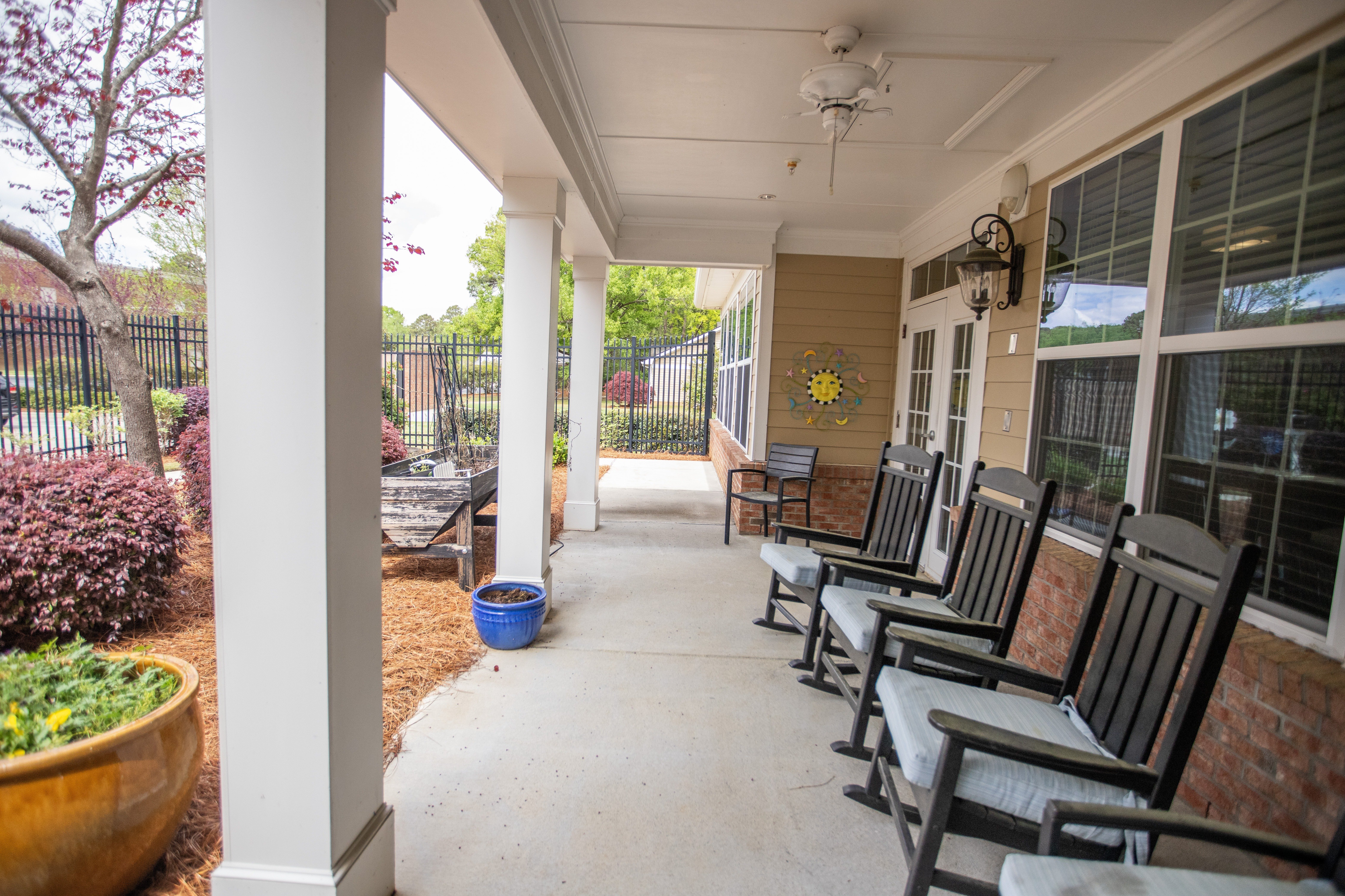 Outdoor Patio at Spring Arbor of Wilson, North Carolina, 27893-2873