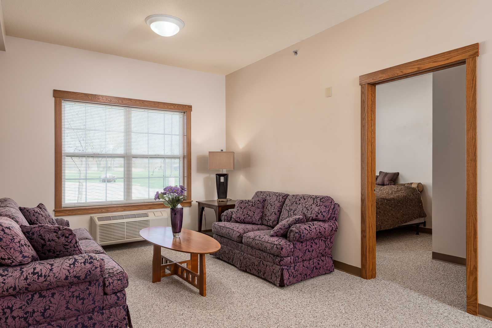 Living Room Sofa at Windsor Manor Webster City, Webster City