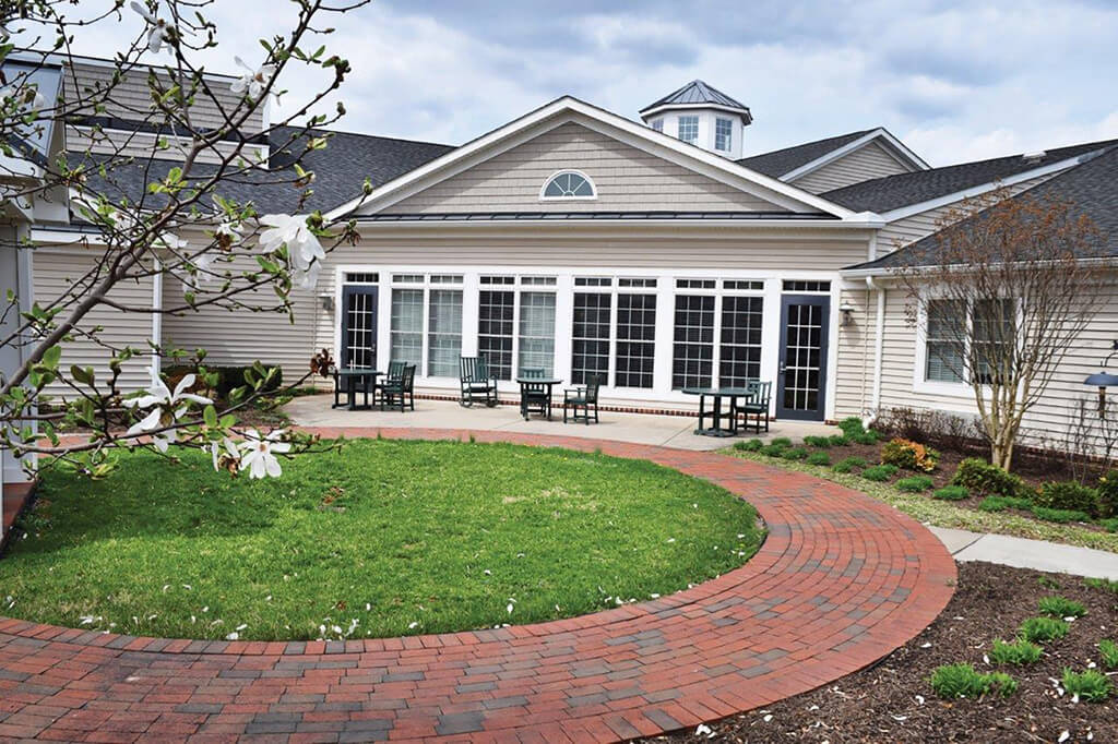 Beautiful Courtyard at Spring Arbor of Winchester, Winchester, VA