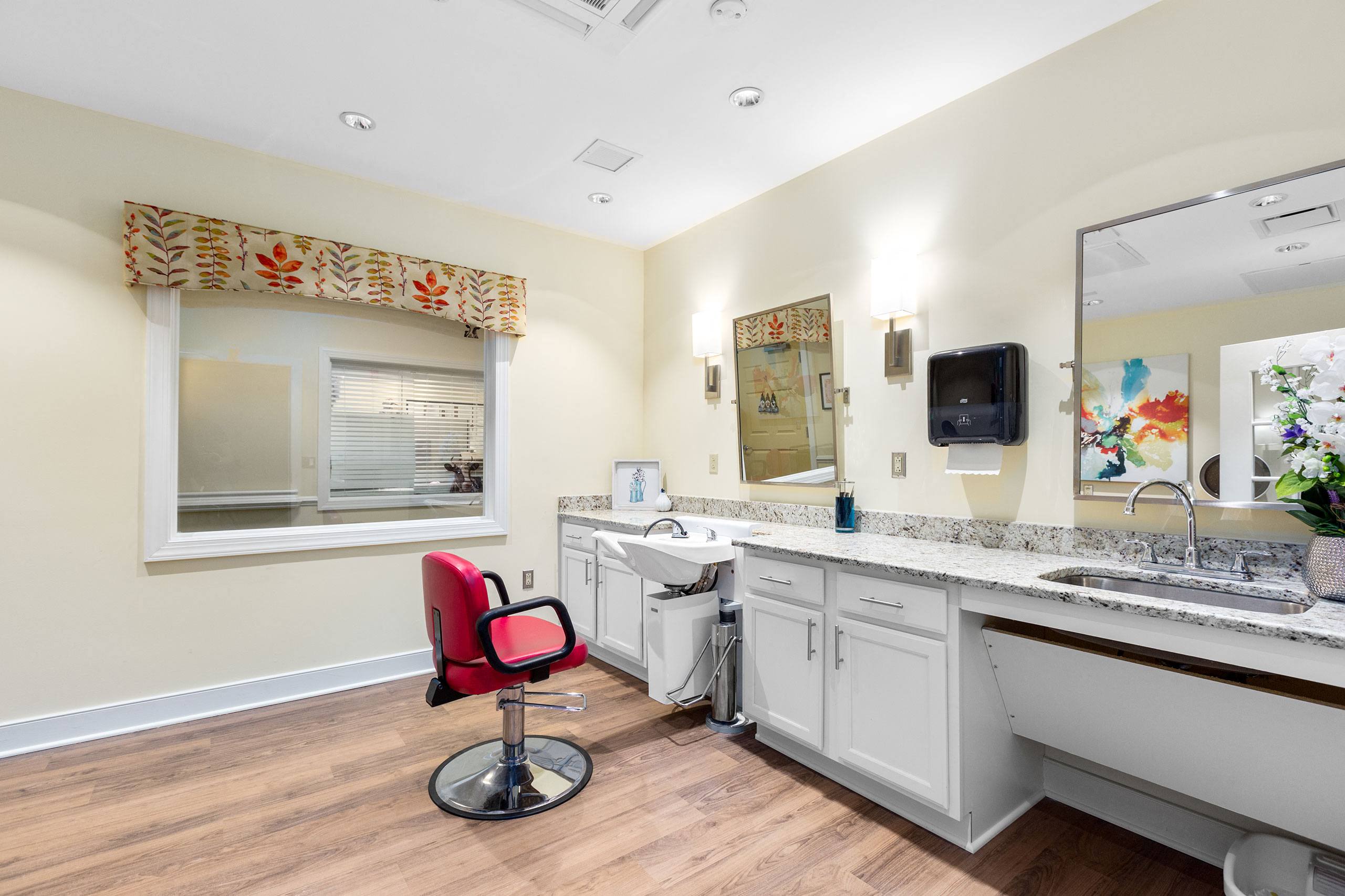 Beauty parlor at Spring Arbor Cottage of Fredericksburg, Fredericksburg.