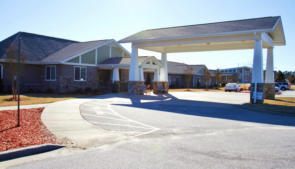 Driveway Path at Spring Arbor of Sandhills, Raeford, NC 28376
