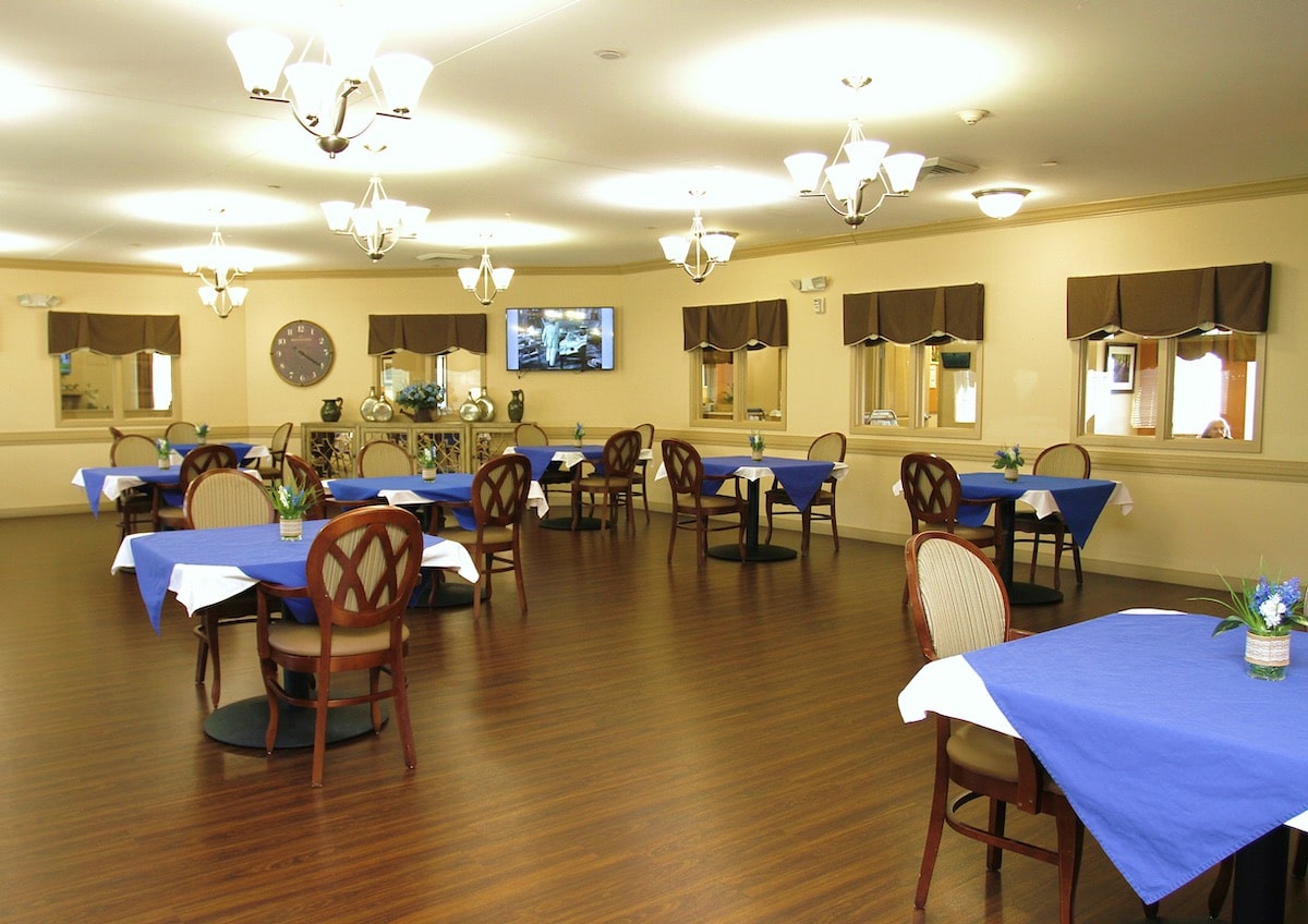 Dining Hall at Spring Arbor of Sandhills, North Carolina, 28376