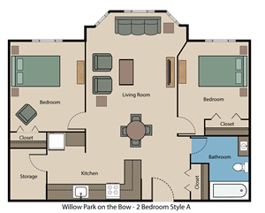 Willow Park on the Bow 2 Bedroom Style A