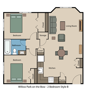 Willow Park on the Bow 2 Bedroom Style B