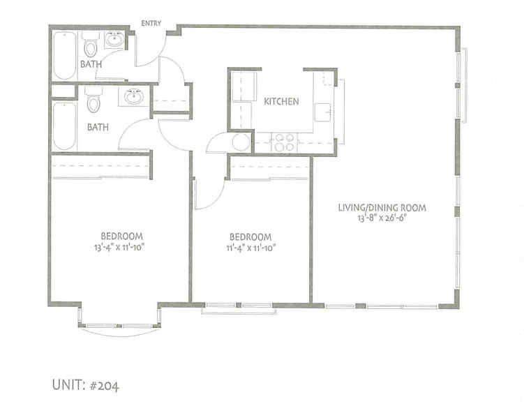 Floor Plan Unit 204