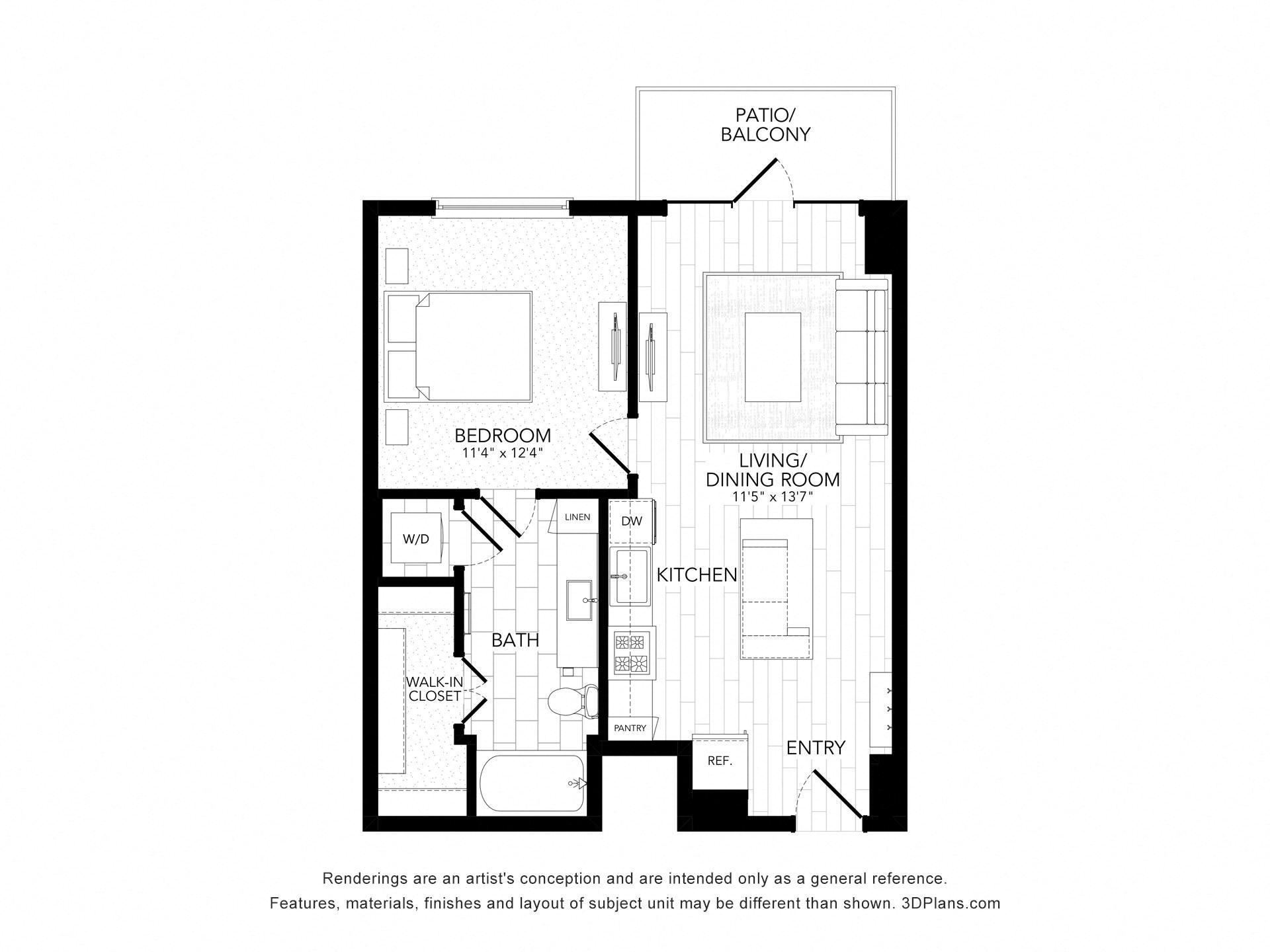 Floor plan layout diagram for A2
