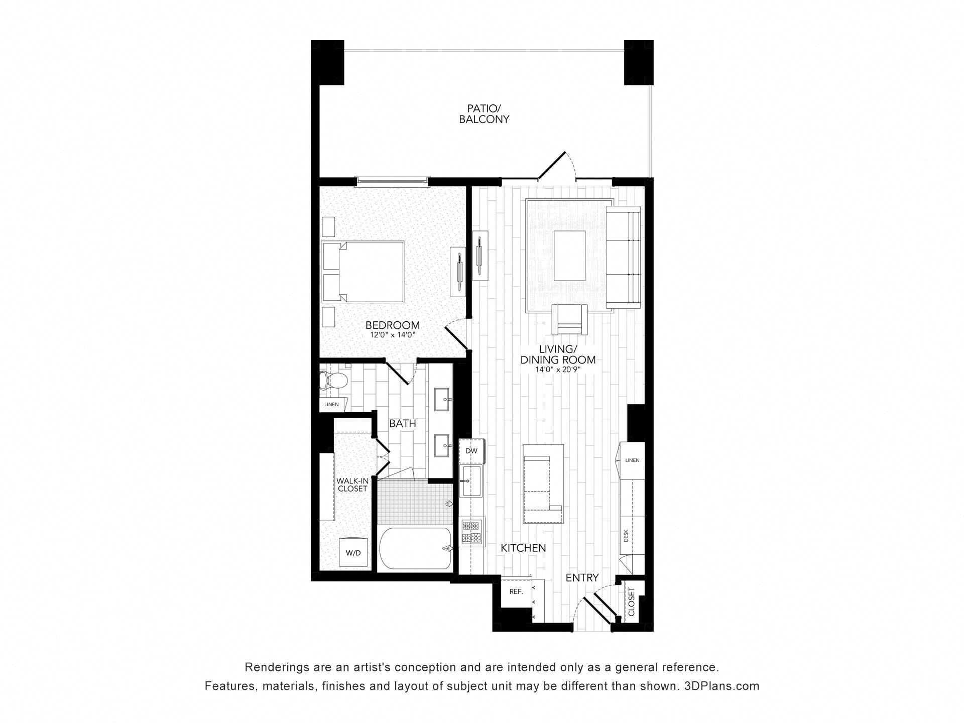 Floor plan layout diagram for A6