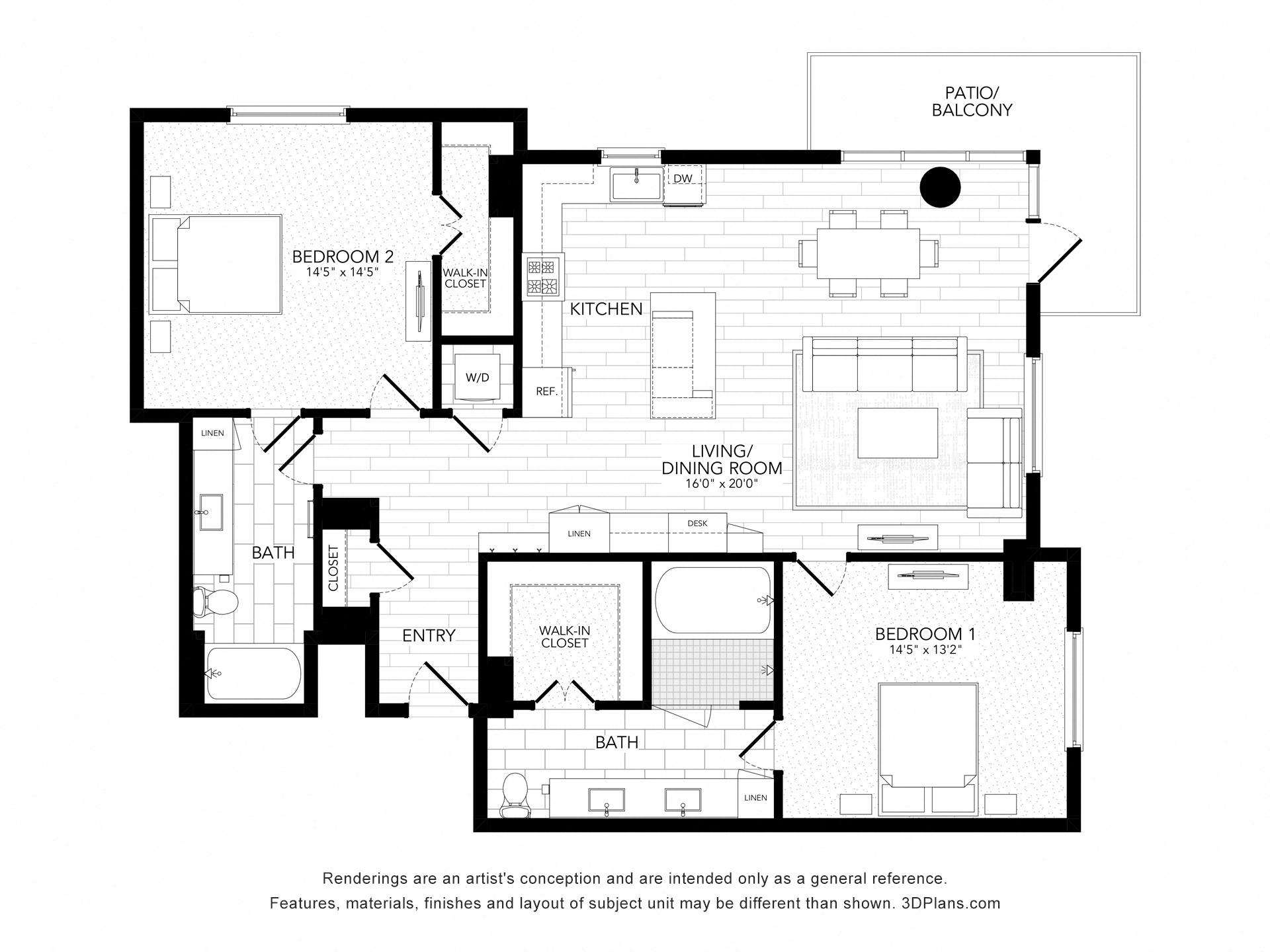 Floor plan layout diagram for B4