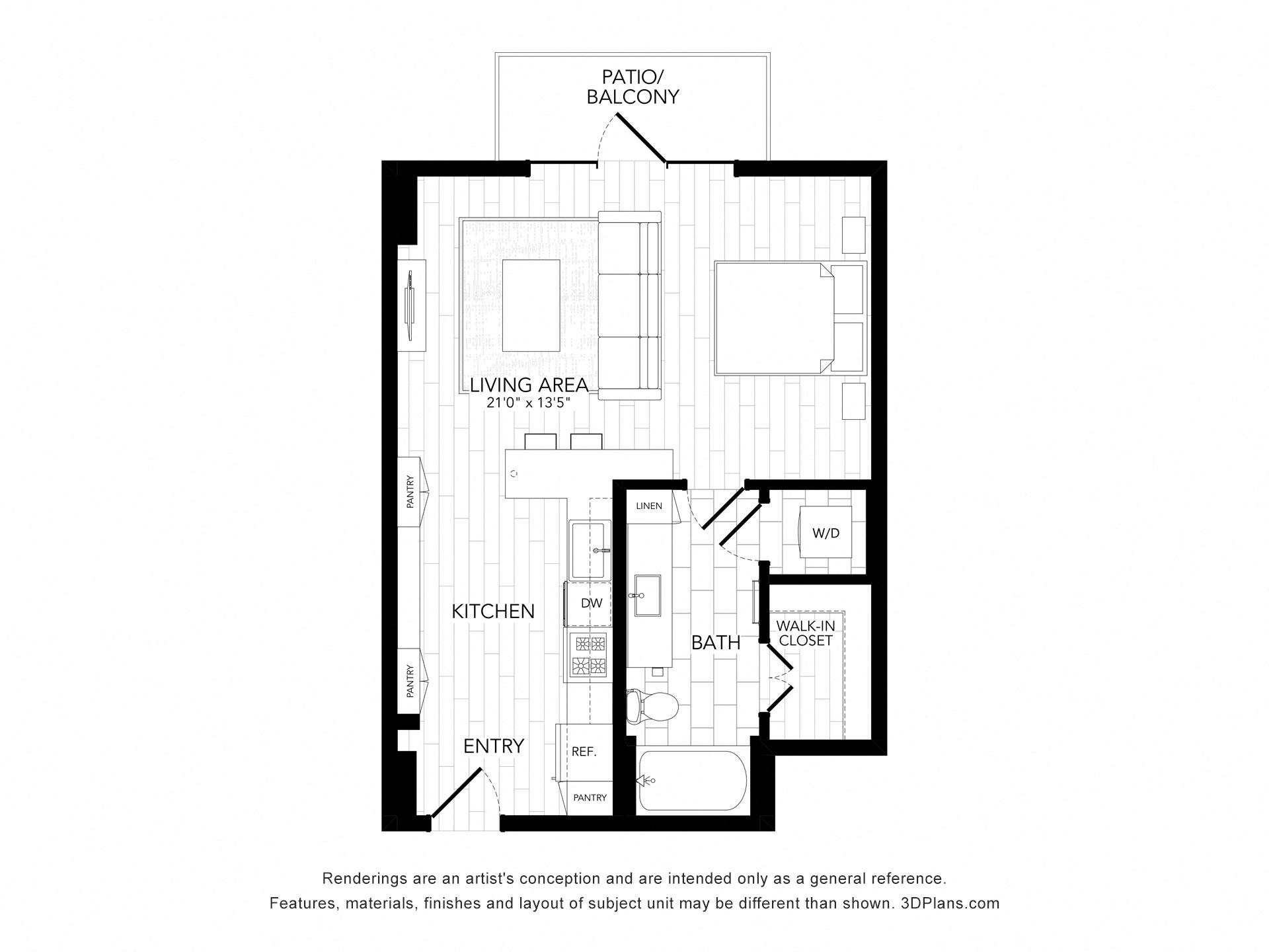 Floor plan layout diagram for S1