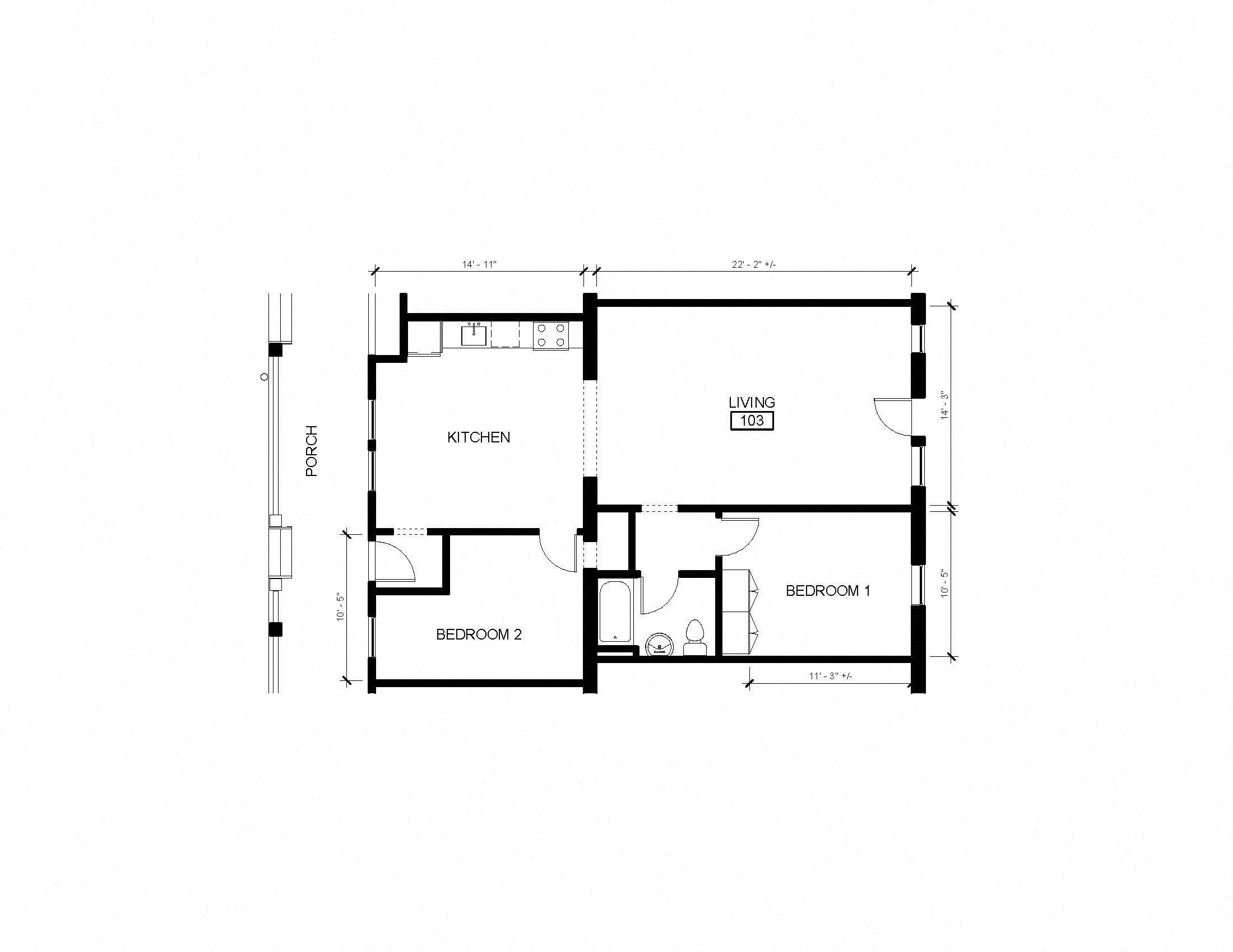 Floor Plans of Fairmount Apartments in Portland, OR