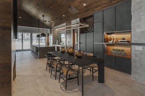 Luxe Clubhouse Lounge with Gathering Table