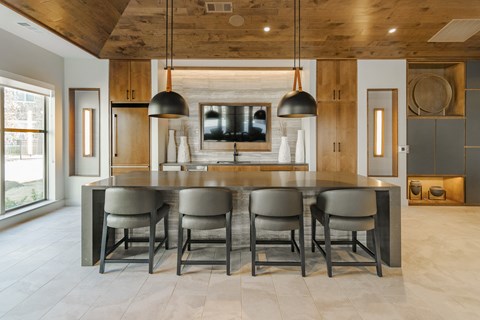 Luxe Clubhouse Lounge with Culinary Kitchen