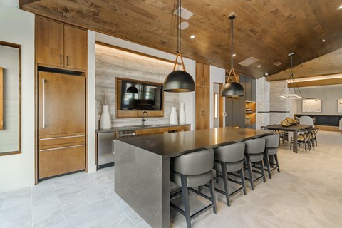 Luxe Clubhouse Lounge with Culinary Kitchen