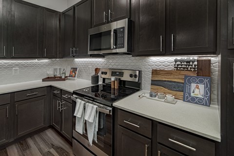 Luxe Kitchen with Stainless-Steel Appliance Package