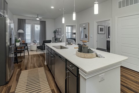Open Concept Kitchen and Living Area