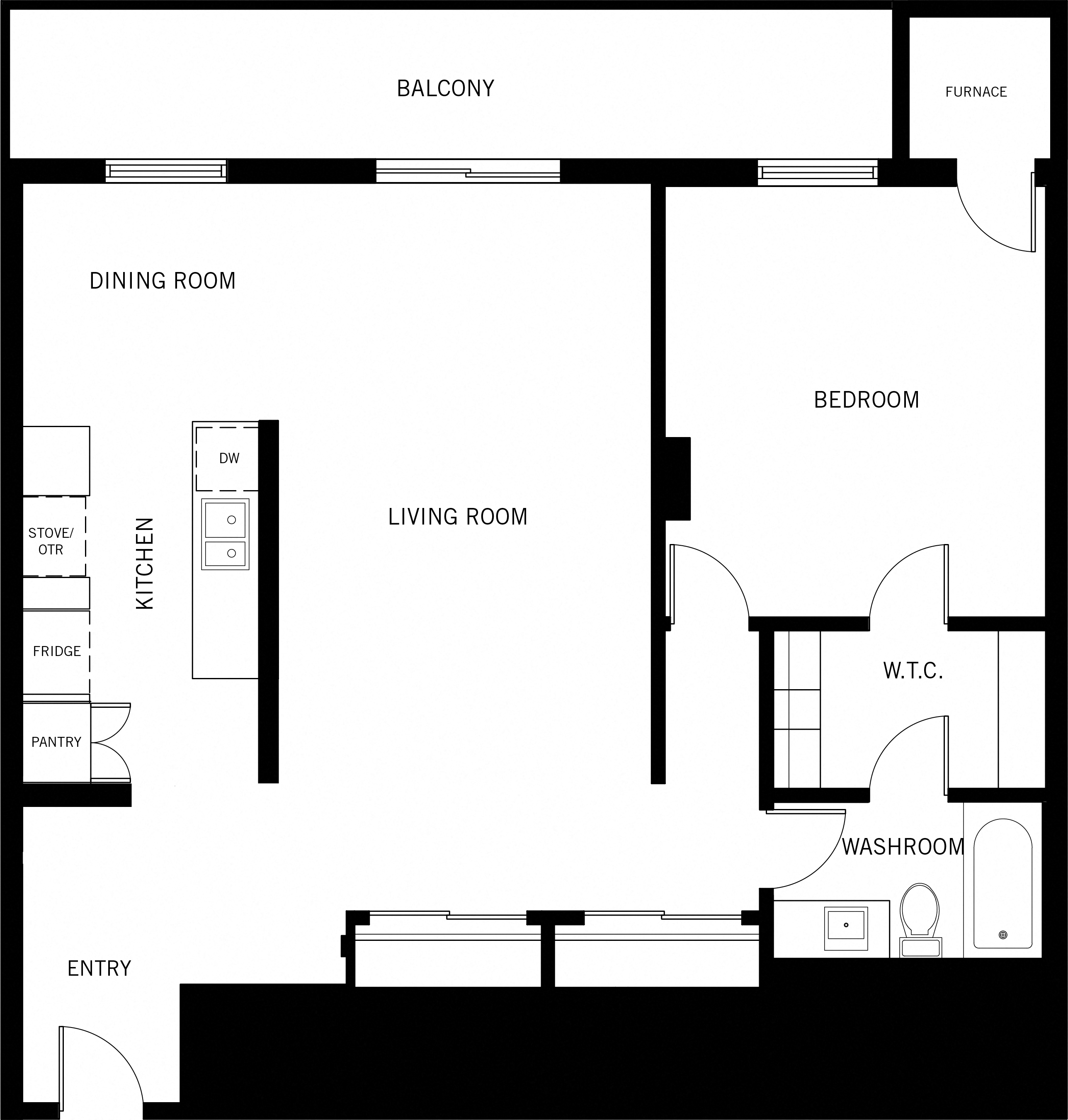 Floor Plans of Dalhousie Place in Amherstburg, ON