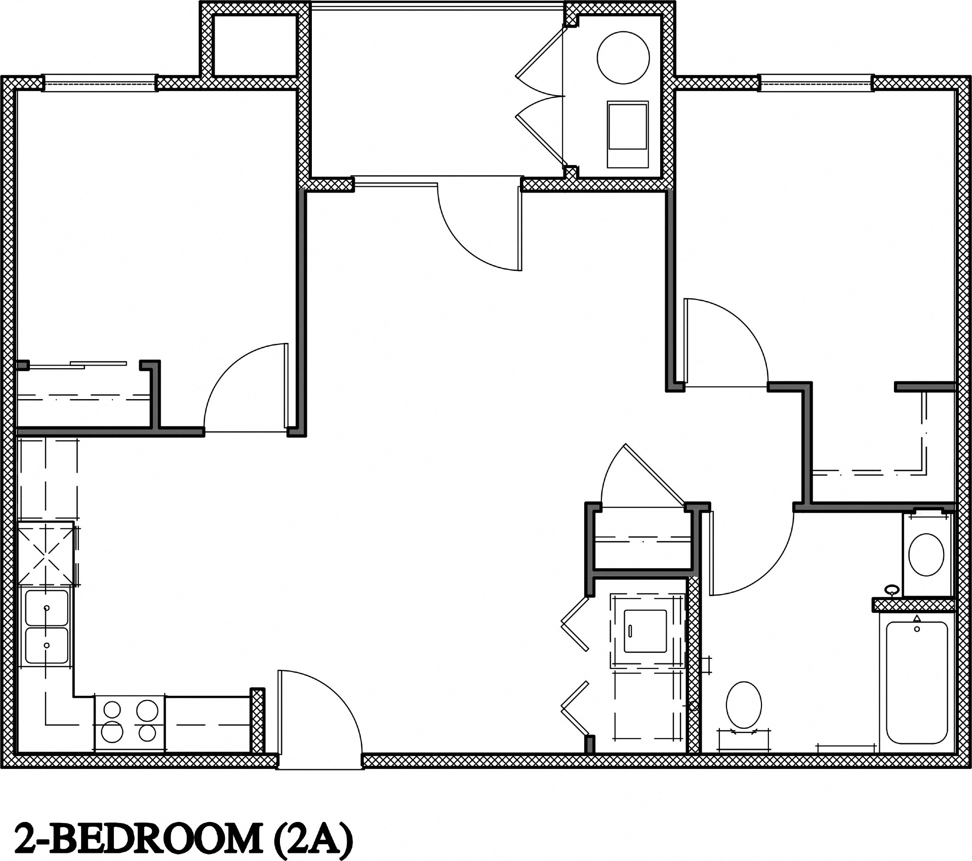 Two Bedroom Floorplan Type A