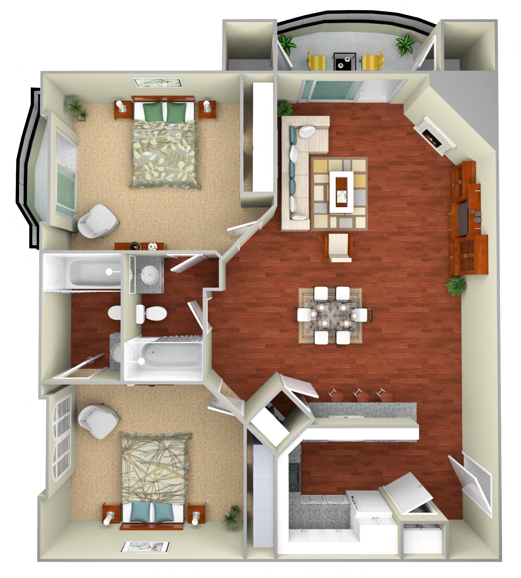 Floor Plans of Park Regency Apartments in Walnut Creek, CA