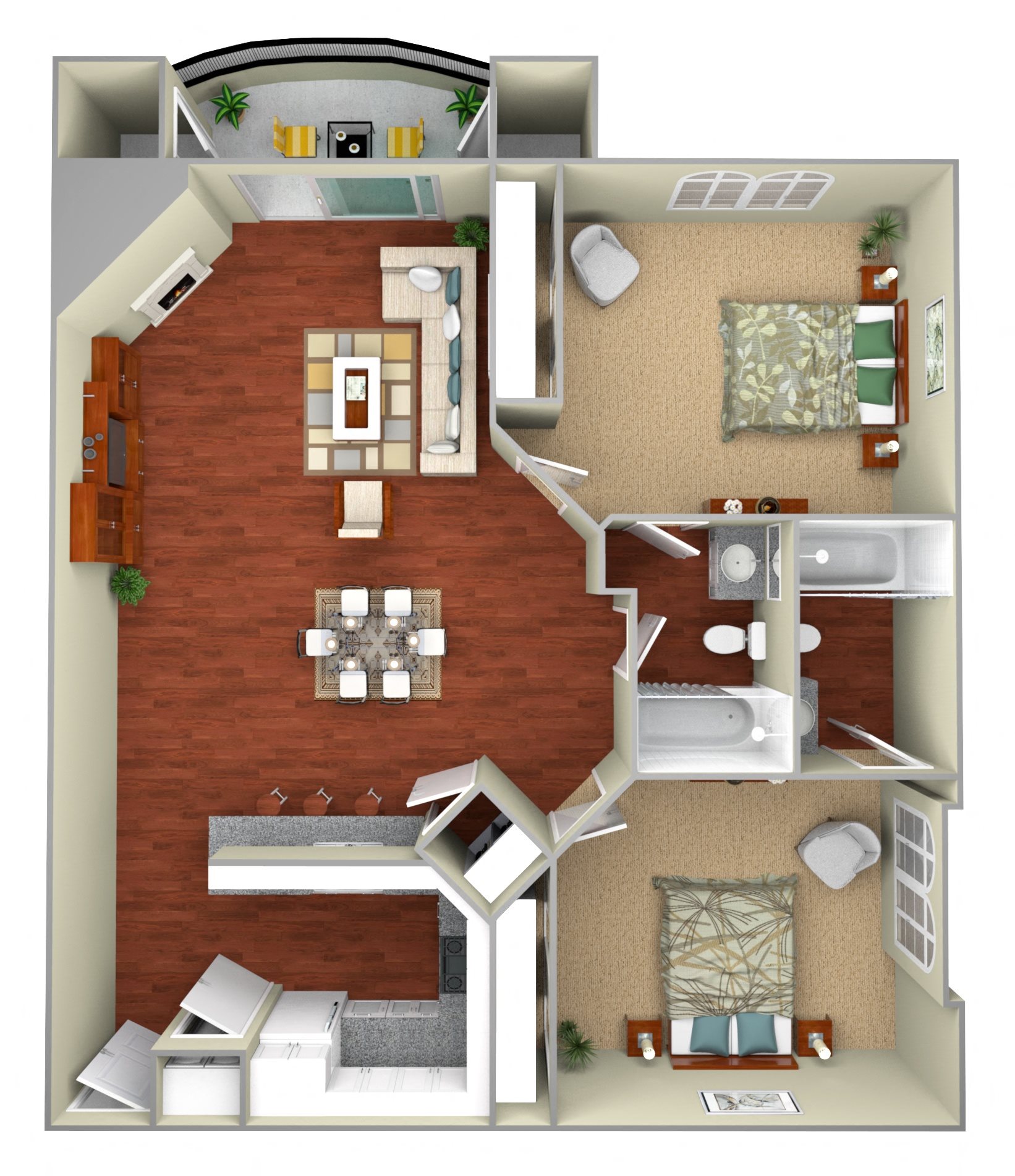 Floor Plans of Park Regency Apartments in Walnut Creek, CA