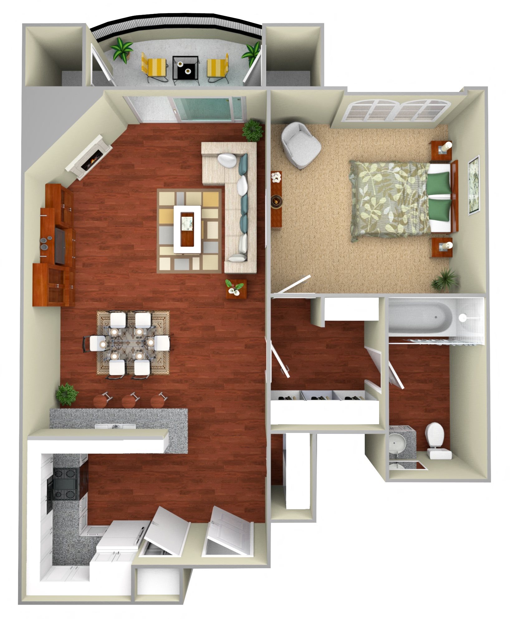 Floor Plans of Park Regency Apartments in Walnut Creek, CA