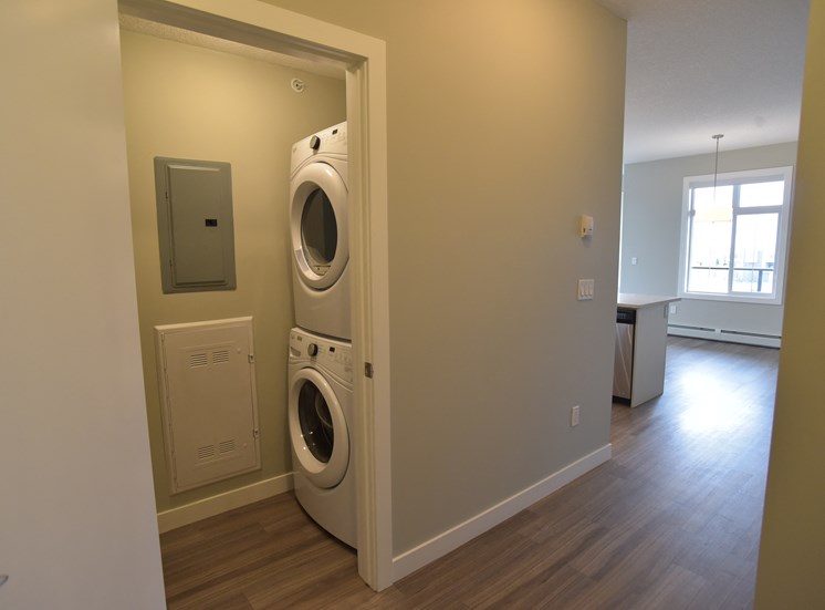 Aqua residential rental apartments convenient in-suite laundry