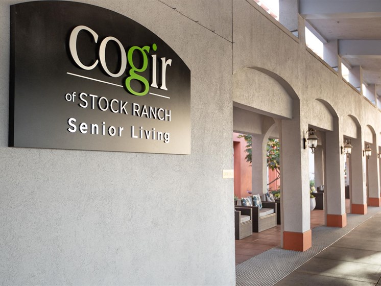 Cogir entrance at Cogir of Stock Ranch, California