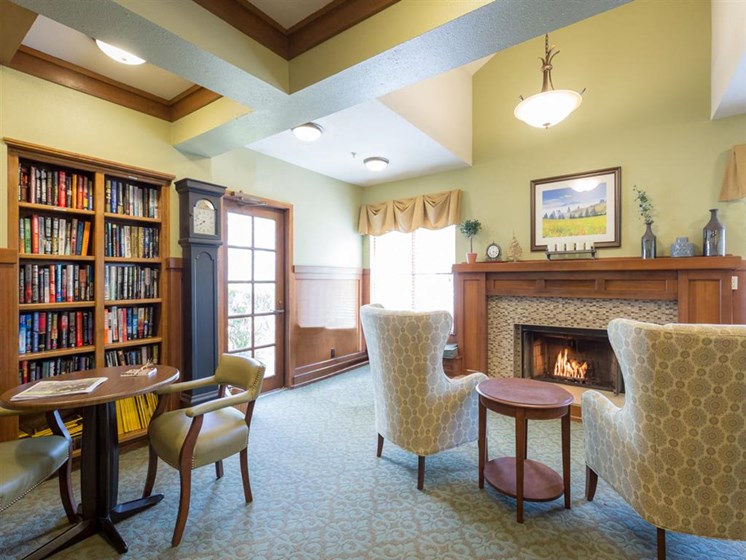Reading Room With Ample Of Sitting Area at Cogir of Sonoma, Sonoma, 95476