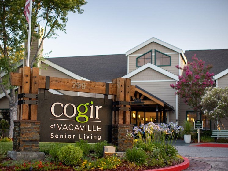 Welcoming Property Signage at Cogir of Vacaville, Vacaville