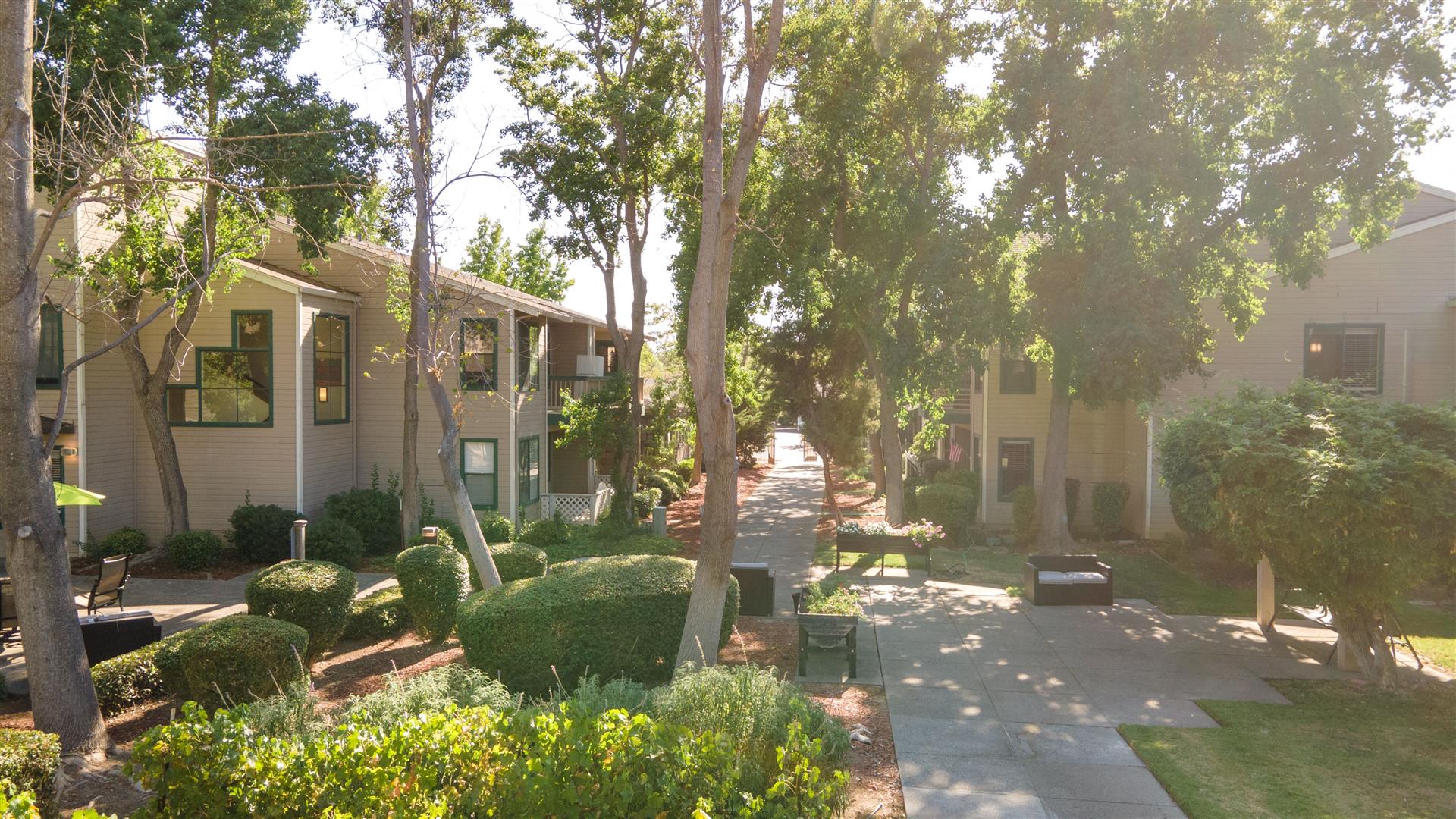 Courtyard With Garden at Cogir of Vacaville, Vacaville, California