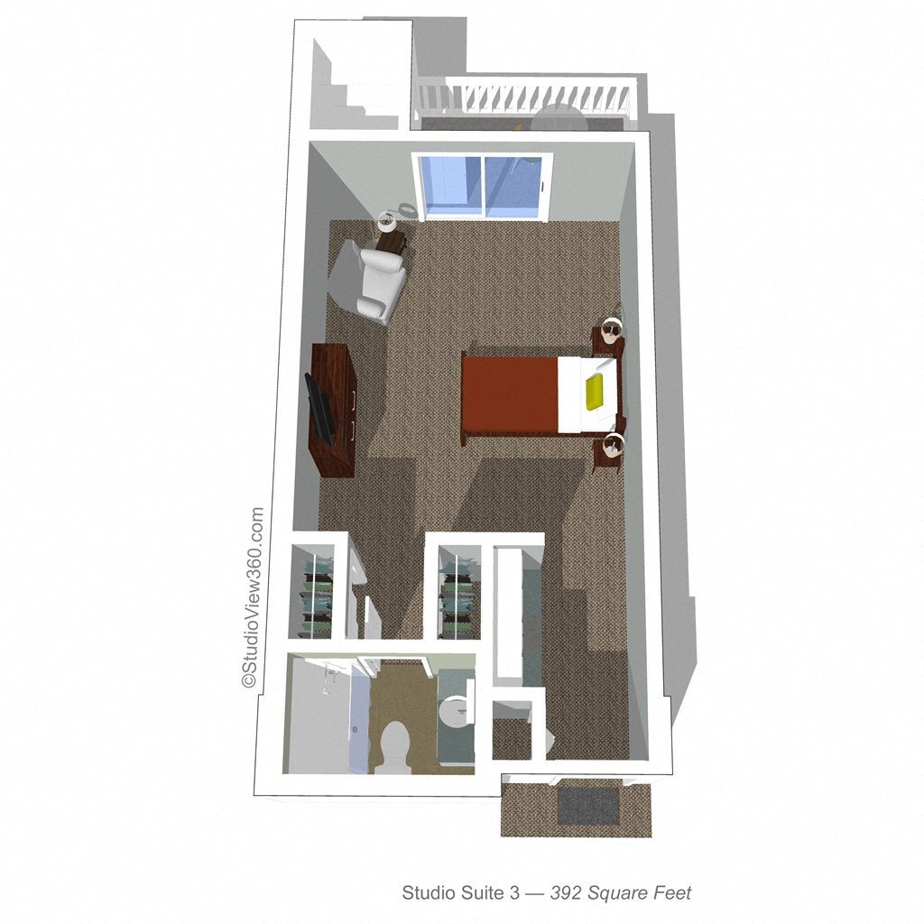 Studio Floor Plan Studio Floor Plan at Cogir of Edmonds Assisted Living and Memory Care, Edmonds