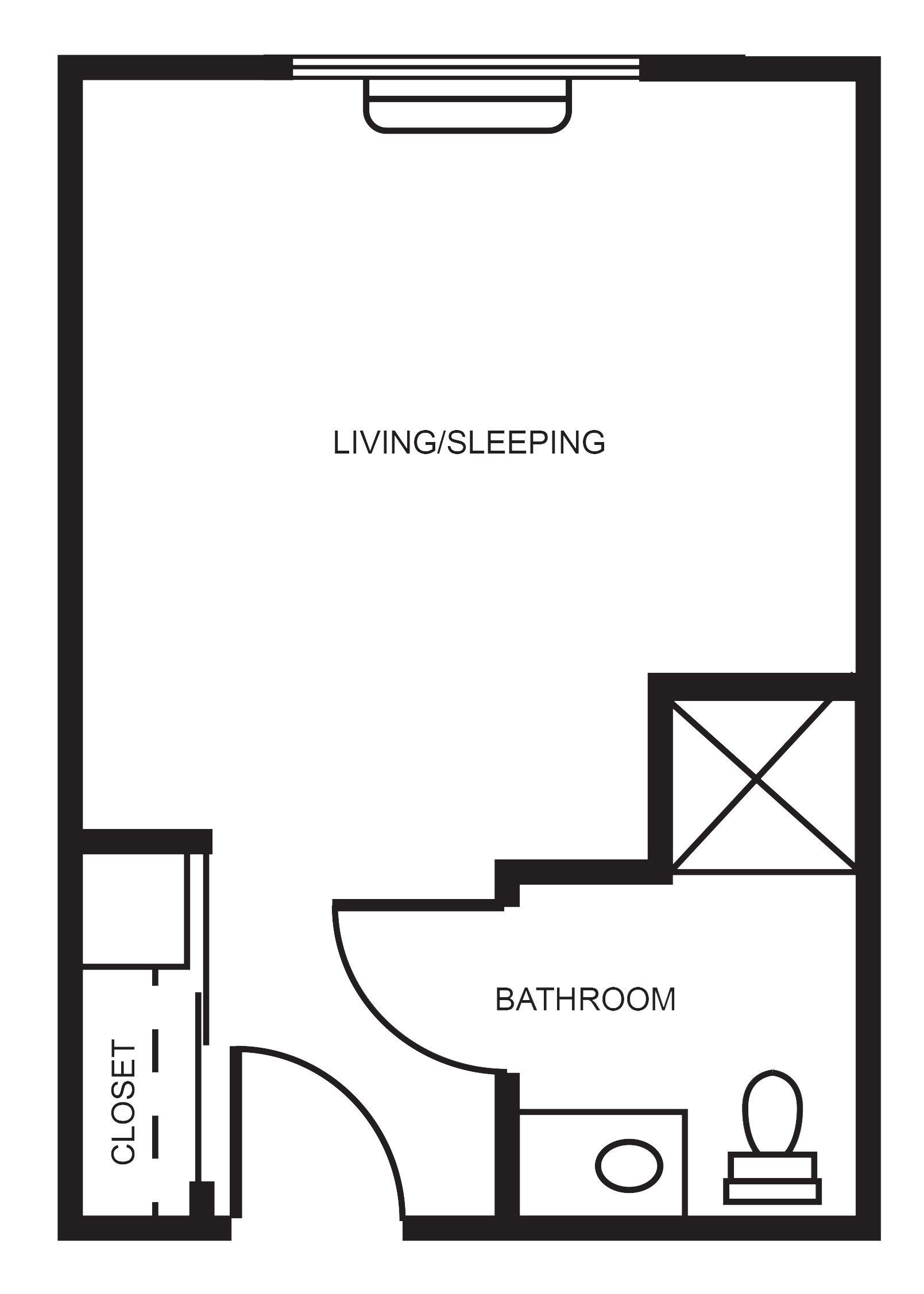 Private Suite Floor Plan Private Suite Floor Plan at Cogir of Folsom, Folsom, CA, 95630