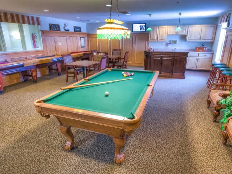 Billiards Room at Cogir of Glenwood Place, Vancouver, Washington