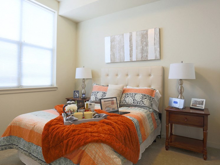 Bedroom at The Lofts by Cogir Senior Living, Vancouver, Washington