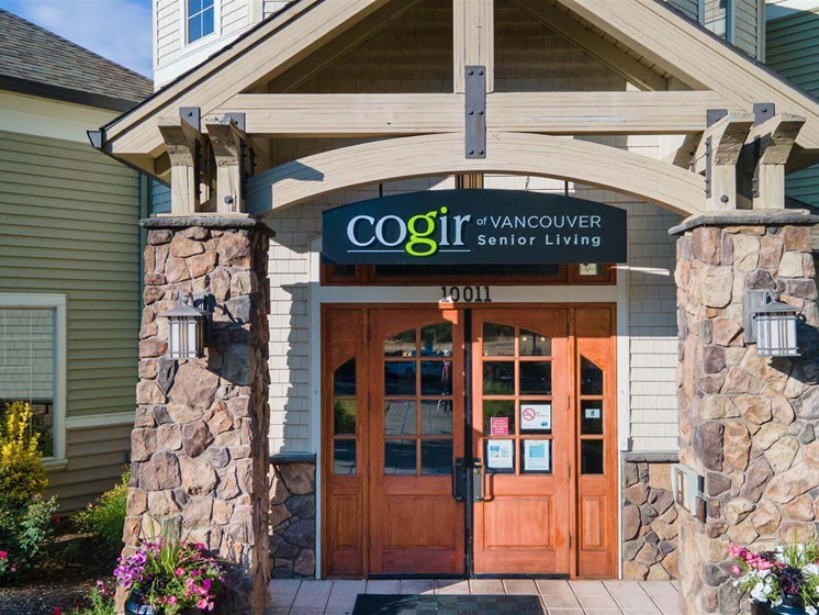 Entrance at Cogir of Vancouver, Vancouver, WA