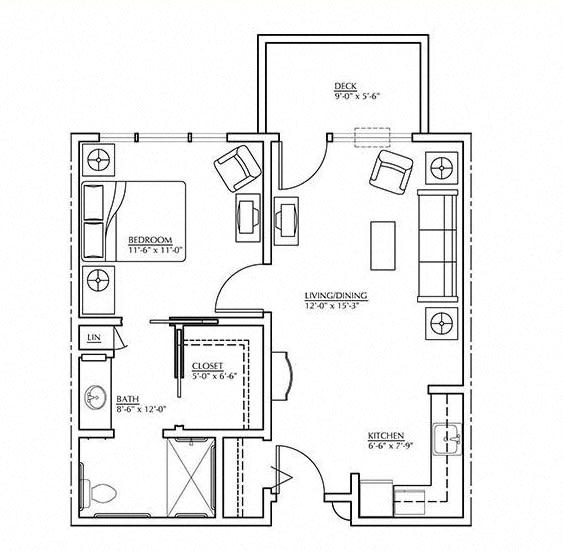 Assisted Living 1 Bedroom Assisted Living 1 Bedroom at Cogir at The Quarry, Washington