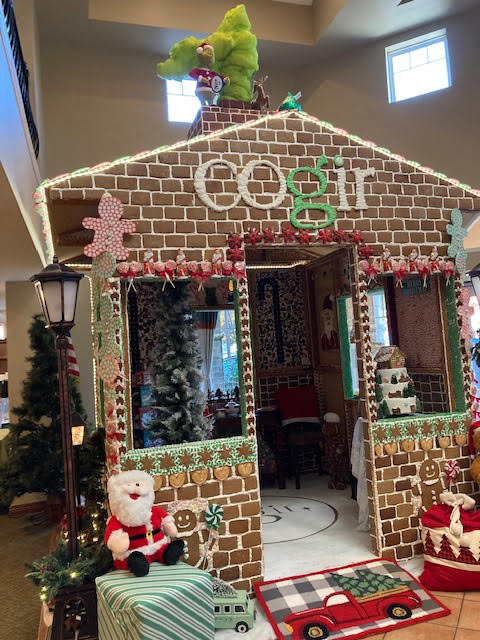 Gingerbread house at Cogir on Napa Road