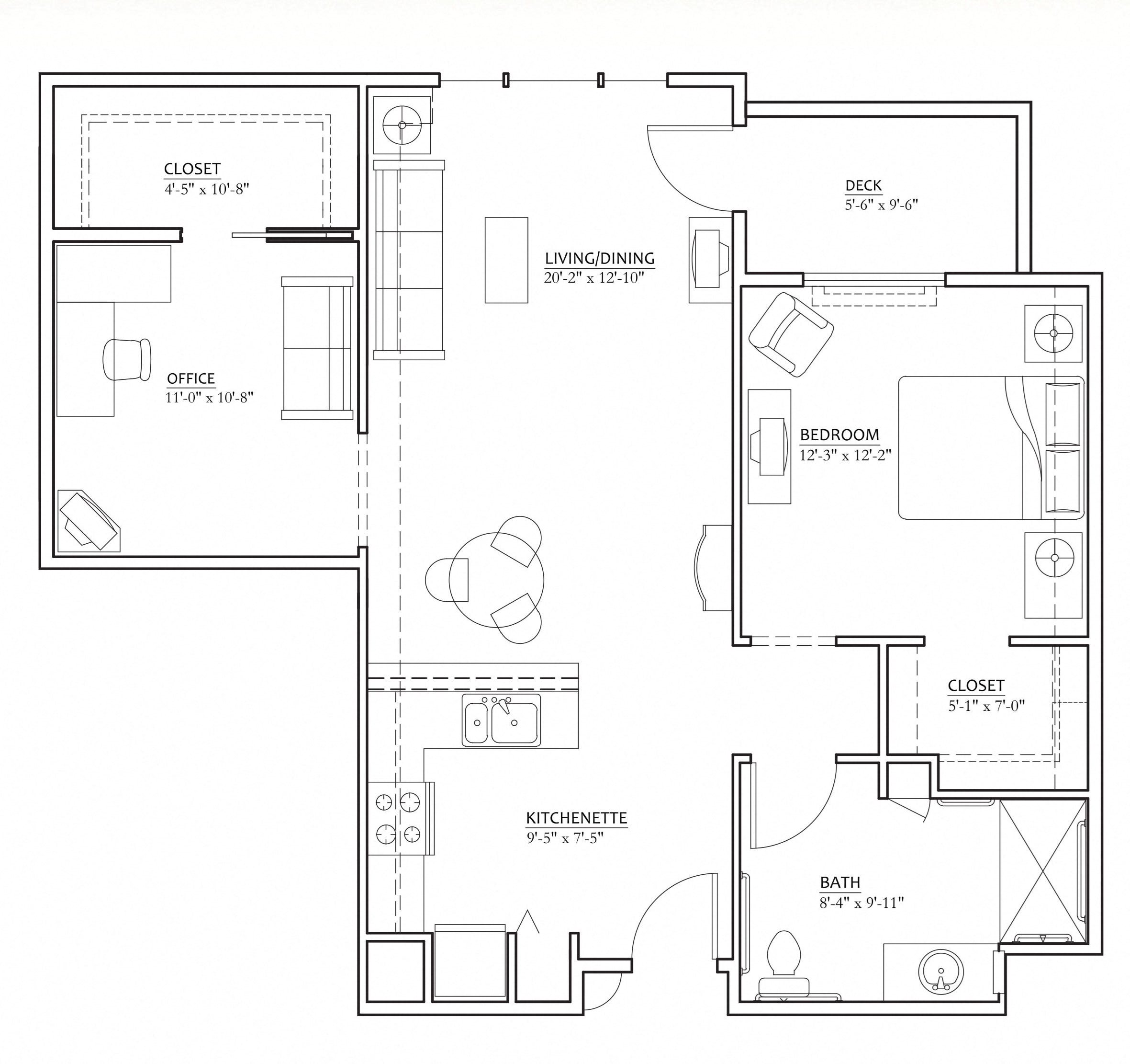 Independent PLUS 1 Bedroom + Den Independent PLUS 1 Bedroom + Den at Cogir at The Quarry, Vancouver, 98683