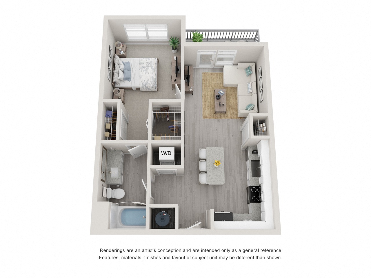 Floor plan layout diagram for A1